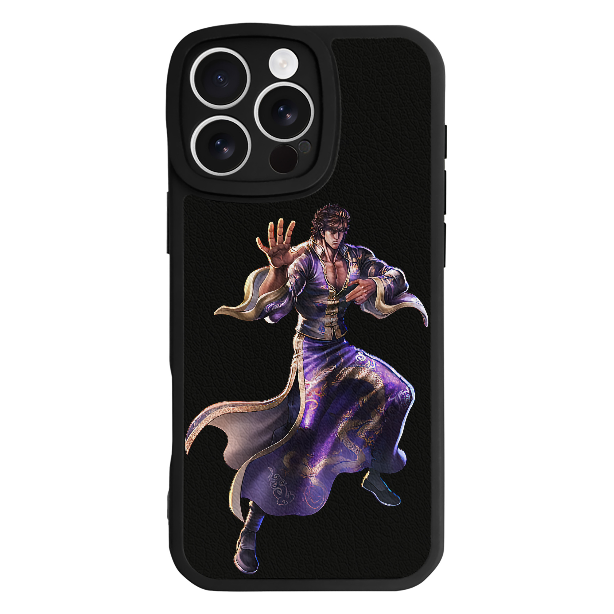 （画像用） 北斗の拳 Fist of the North Star 【iPhone 16シリーズ対応】シリコンスマホケース（レザー調） 材質：シリコン